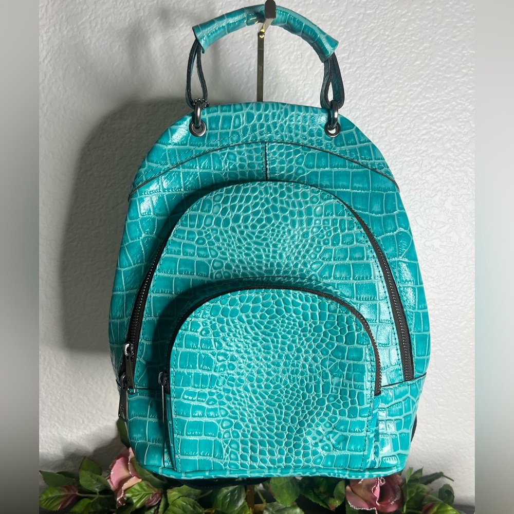 Patricia Nash Crocodile Style Backpack